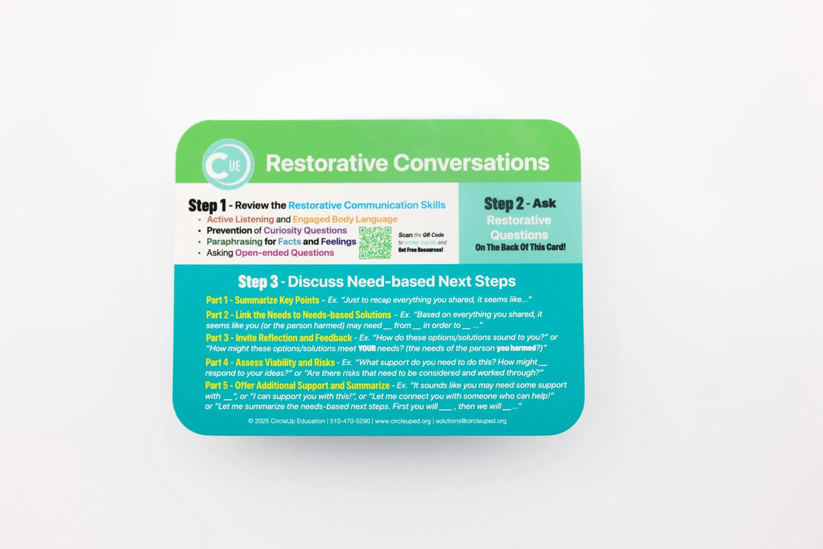 Restorative Conversations™ Card – Bulk Packs