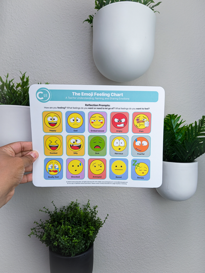Emoji Emotions Chart 3 Pack, 8.5 x 11 Soft-Touch Laminated Emotional Check-In Charts - 2026 Edition