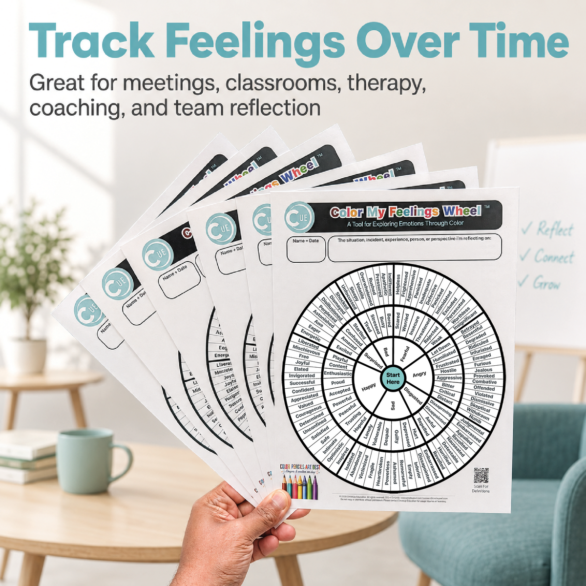 Color My Feelings Wheel™ | Color-In Emotion Reflection Activity