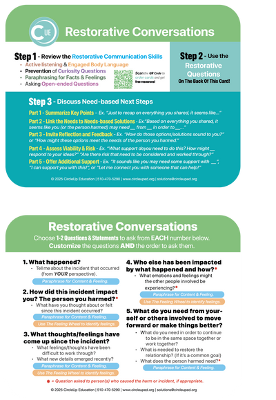 Restorative Conversations™ Card